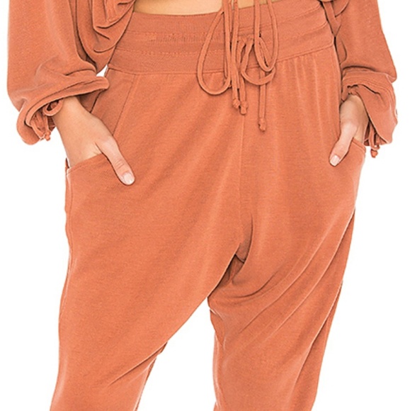 NWT Free People Yella Harem Jogger in Burnt Orange - Picture 5 of 5